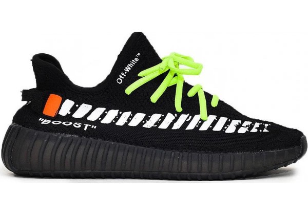 Кроссовки Adidas Yeezy Boost 350 V2 X Off White Custom Black