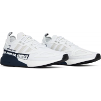 Adidas ZX 2K Boost Bold Logo Graphic White Navy